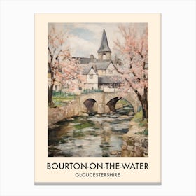 Bourton On The Water (Gloucestershire) Painting 4 Travel Poster Canvas Print