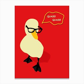 Dapper Duck Canvas Print