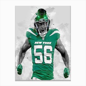 Quincy Williams New York Jets Canvas Print