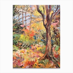 Autumn Gardens Painting Tresco Abbey Gardens United Kingdom Canvas Print