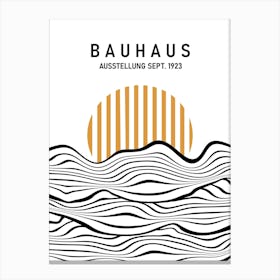 Bauhaus Waves Canvas Print