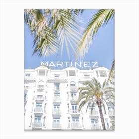 Cannes Hotel Martinez Canvas Print
