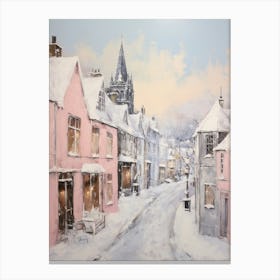 Dreamy Winter Painting St Andrews United Kingdom 3 Canvas Print