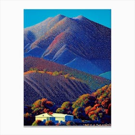 Moreno Valley, City Us  Pointillism Canvas Print