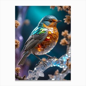 Bird In Glass Canvas Print