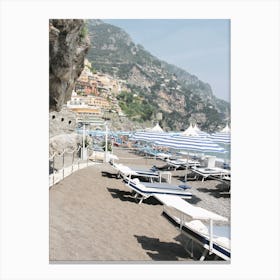 Positano Beach, Italy - Wanderlust Travel Photography Canvas Print