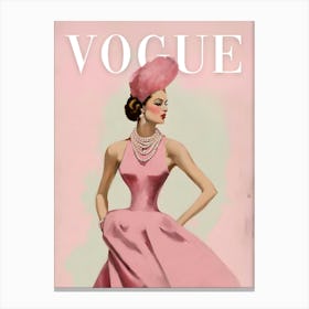 Pink Vogue Canvas Print
