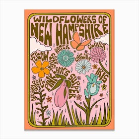 New Hampshire Wildflowers Canvas Print