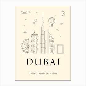 Dubai United Arab Emirates Canvas Print