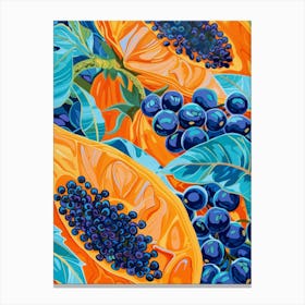 Papaya Painting Canvas Print