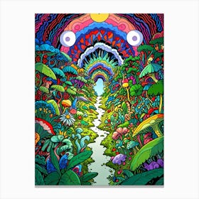 Psychedelic Forest Canvas Print