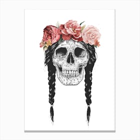 Festival Skull Canvas Print