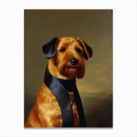 Lakeland Terrier Renaissance Portrait Oil Painting Canvas Print