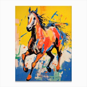 A Horse Painting In The Style Of Fauvist Techniques 2 Canvas Print