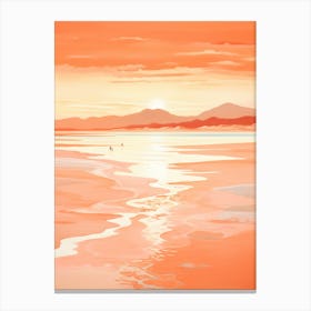 Whitehaven Beach Golden Tones 2 Canvas Print