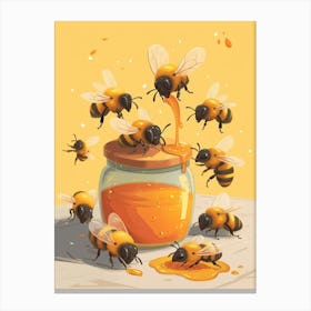 Cuckoo Bee Storybook Illustration 10 Canvas Print