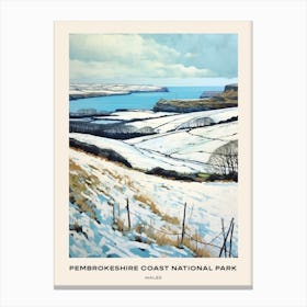 Pembrokeshire Coast National Park Wales 1 Poster Canvas Print