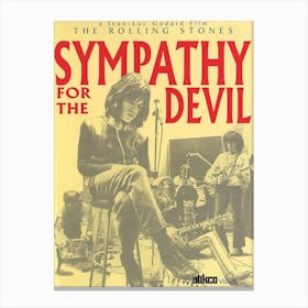 Sympathy For The Devil By Sean Lynch Poster Canvas Print