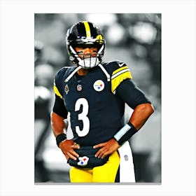 Russell Wilson Of The Pittsburgh Steelers Canvas Print