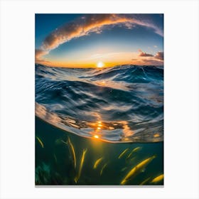 Fish In The Ocean-Reimagined 1 Canvas Print