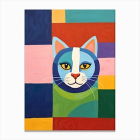 Cat On The Wall Canvas Print