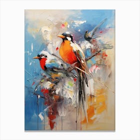 Bird Abstract Expression 3 Canvas Print