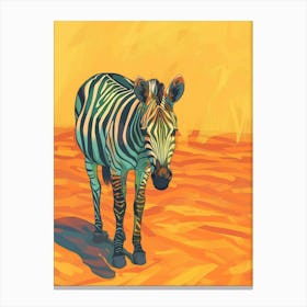 Zebra 35 Canvas Print