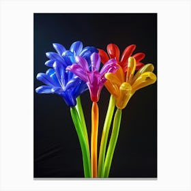 Bright Inflatable Flowers Agapanthus 1 Canvas Print