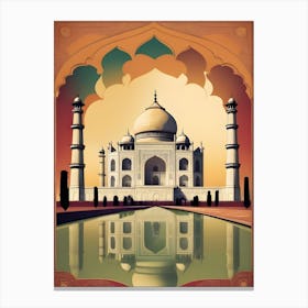 Vintage Taj Mahal Canvas Print