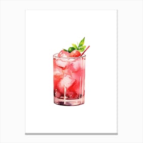 Cocktail Illustration Canvas Print