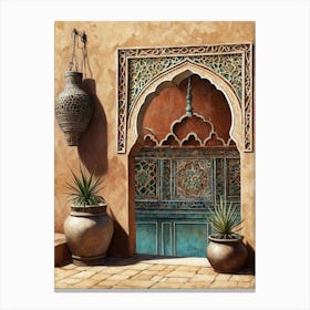 Doorway To Morocco Canvas Print