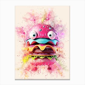 Monster Burger Canvas Print