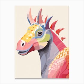 Colourful Dinosaur Parasaurolophus 2 Canvas Print