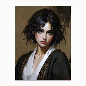 Samurai Girl 1 Canvas Print