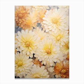 Yellow Chrysanthemums Canvas Print