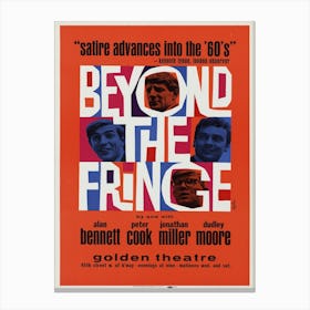 Beyond The Fringe Theatre Poster 1962 Canvas Print