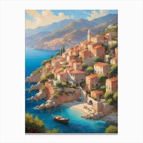 Village By The Sea 6 Canvas Print