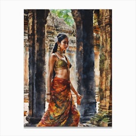Angkor Wat Dancer Canvas Print