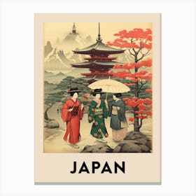 Vintage Travel Poster Japan 9 Canvas Print