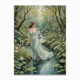 Fairy In The Forest Canvas Print