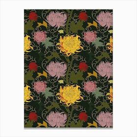 Chrysanthemum Trailing Canvas Print
