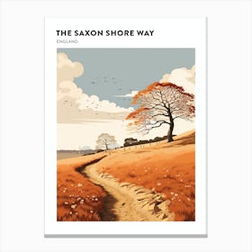 The Saxon Shore Way England 2 Hiking Trail Landscape Poster Canvas Print