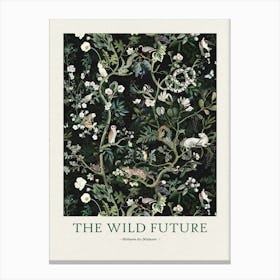 The Wild Future black Canvas Print