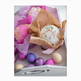 Easter Donuts Canvas Print