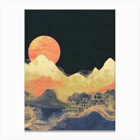 Minimalism Asia Landscape Canvas Print