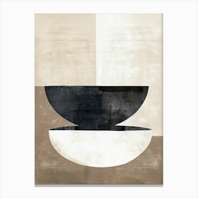 Flowing Forms Minimalist Style Canvas Print