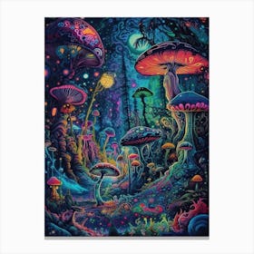 Mushroom Forest 2 Canvas Print