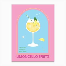 Limoncello Spritz Cocktail Canvas Print