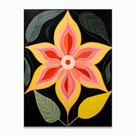 Daffodil 3 Hilma Af Klint Inspired Flower Illustration Canvas Print