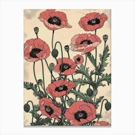 Poppies 73 Canvas Print